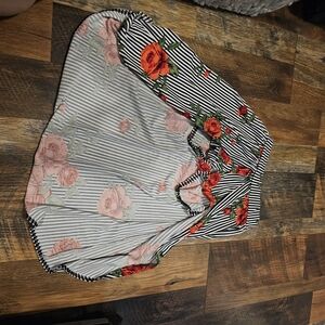 Floral Striped Skirt